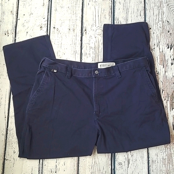 Carhartt Fire Resistant FR PPE Work Wear Dark Navy Blue Mens Pants Size 40 x 30 - Picture 1 of 9